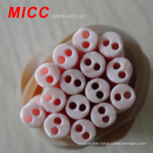 MICC 2 holes round shape 75% alumina feedthrough insulator